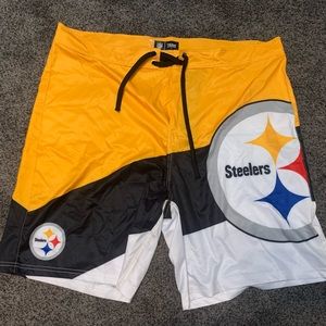 Pittsburgh Steelers Mens 2XL swim trunks
